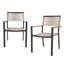 Chaises de patio en osier avec cadre en métal (ensemble de 2)-44345446