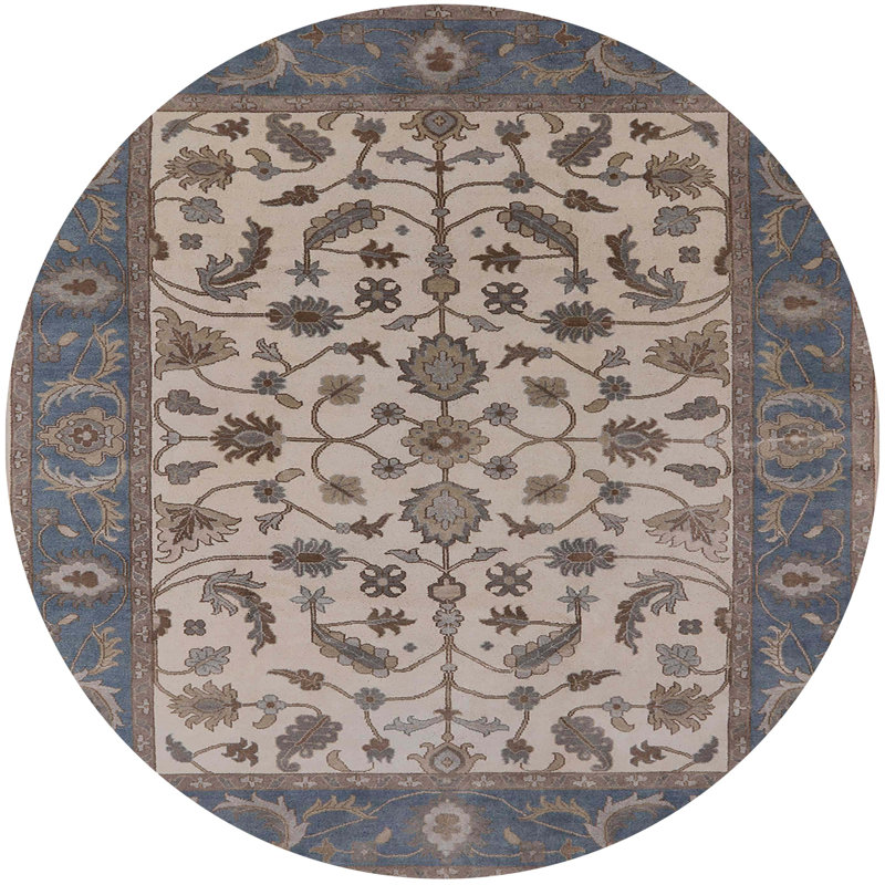 Moroccan Indoor Rug, Round 3'
