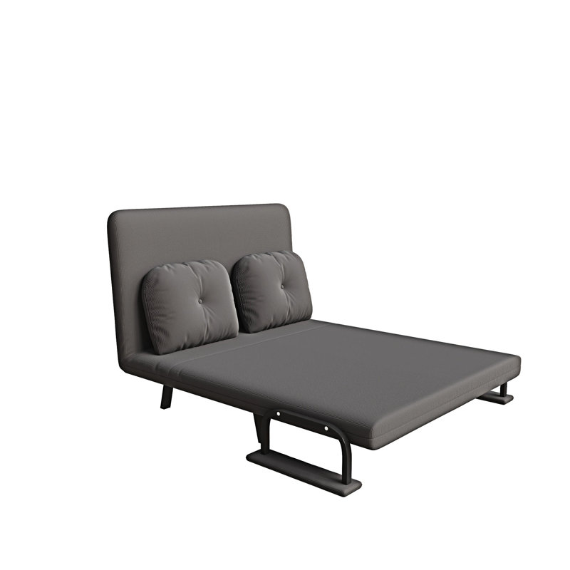 Fauteuil convertible avec coussin, Gris