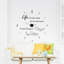 Dance in The Rain Quote Wall Clock
