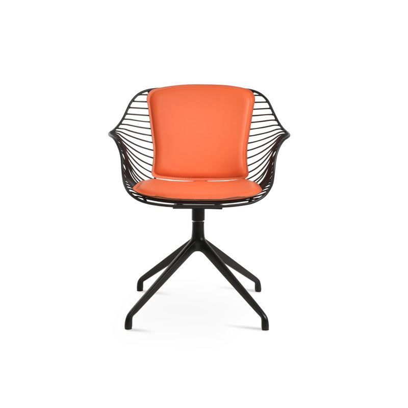 Fauteuil Zebra Spider, Orange, Noir