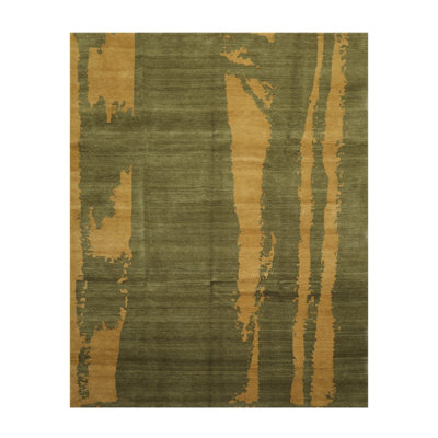 One-of-a-Kind 7'8" X 9'9" Wool Area Rug in Green