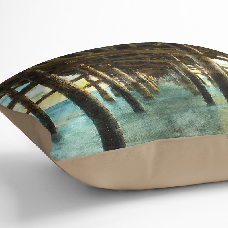 Square Throw Cushion, 55cm H x 55cm W x 20cm D, Stone
