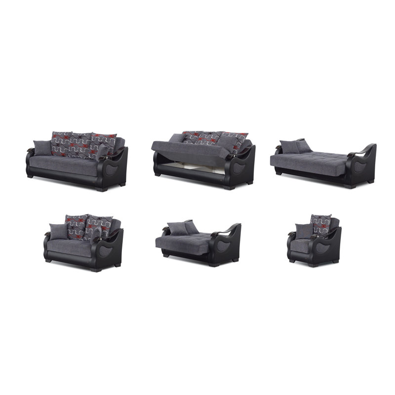 Baldev 62'' Upholstered Sleeper Sofa