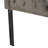 Grey Velvet Tufted Headboard - Solid Wood & Metal Legs Adjustable Height Head Board With Nailhead Trim-248591725-248591723