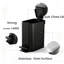 Petite poubelle de salle de bain avec couvercle à fermeture en douceur, 6 litres / 1,6 gallon en acier inoxydable (noir mat)