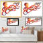 Pieuvre orange - œuvre d'art traditionnelle sur toile-1516271932-1516271931