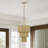 Weavington 2 Light Antique Gold Leaf Pendant
