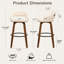 Tabourets de bar pivotants en simili cuir Lawrence-173825747-173825758