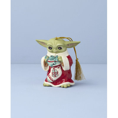 Holiday Grogu with Stocking Ornament