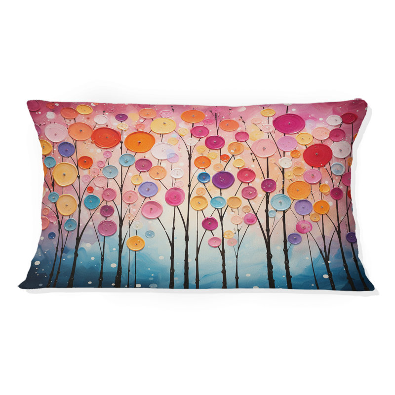 Coussin décoratif coloré Mid Century Retro Reflections V - Abstract Midcentury