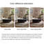 Table basse ronde en pierre micro-cristalline