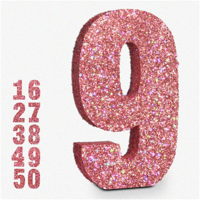 Rose Gold 11th Birthday Backdrop 72x44 Inches