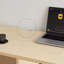 Light brown durable artificial board computer desk-752818020