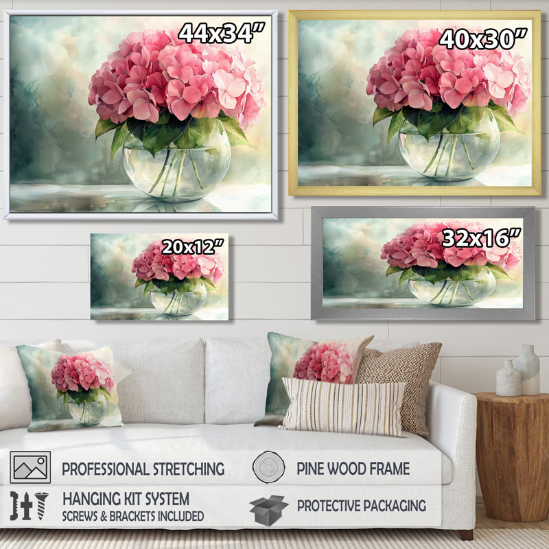 Jacquese - Floral Wall Art, Reproduction encadrée d'une seule photo, Noir, noir, noir, noir, H 12 po x l 20 po