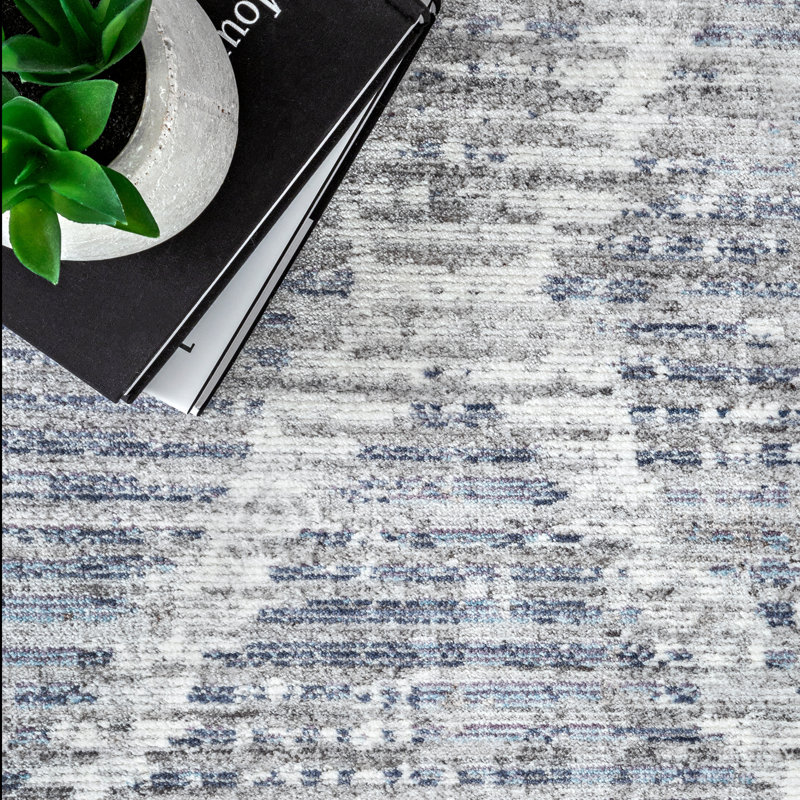 Tapis bleu, Rectangle 7 pi 10 po x 10 pi