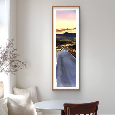 On the road to Scotland - Landscapes Framed Print
