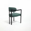 Chaises de salle à manger rembourrées en métal noir Boucle-2051242461