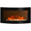 Axel Wall Mounted Fireplace Curved Glass Slimline-15527603