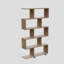 Bibliothèque moderne en pin, panneau de particules enduit 100% mélamine, 35,4 x 61,4 x 7,9 pouces | Nombreuses tablettes, conception à fixation murale | Rangement élégant et fonctionnel pour la maison ou le bureau, style fantaisie-2061599061