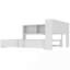 Lit de jour complet en métal blanc avec ports USB et rangement-1890390578