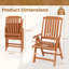 Foldable Outdoor Patio Dining Armchair-984221684