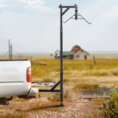 Hitch Mounted Deer Hoist, 500 lbs Load Capacity, Hitch Game Hoist,
