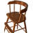 Solid Wood Amish Style Youth Chair for Dinning, Desk, Kitchen High Chair with Foot Step & Arm Rest (Blue, White, Unfished, Clear Coated, & Light Walnut)-1164538039