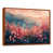 Toile avec cadre flottant brun