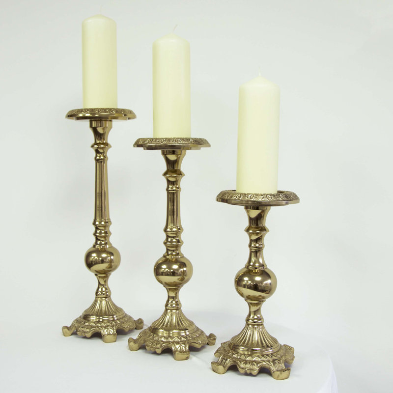 3 Piece Metal Pillar Set