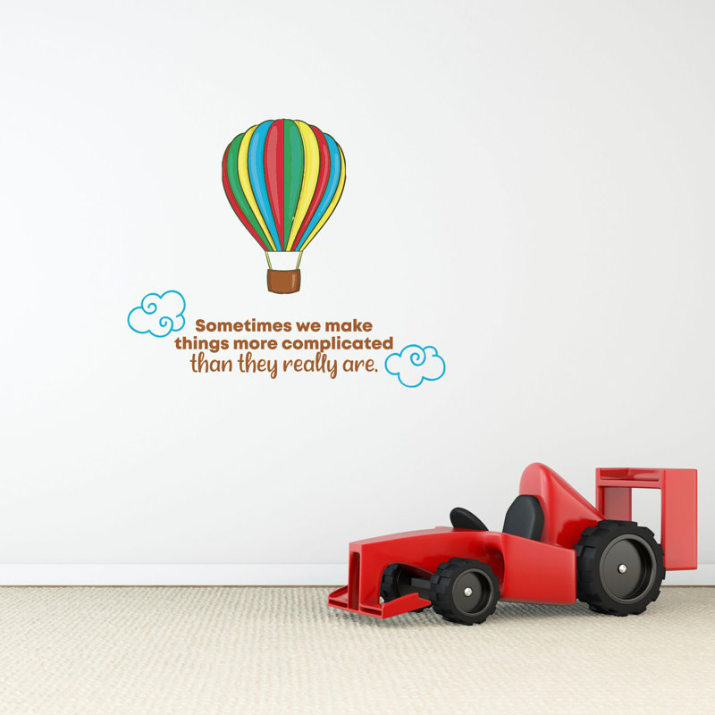 Text & Numbers Wall Decal, 18" H x 20" W x 0.05" D