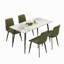 Chaises de salle à manger 2 pièces, chaises de cuisine et de salle à manger modernes, siège rembourré en similicuir et pieds robustes en métal-1046539191