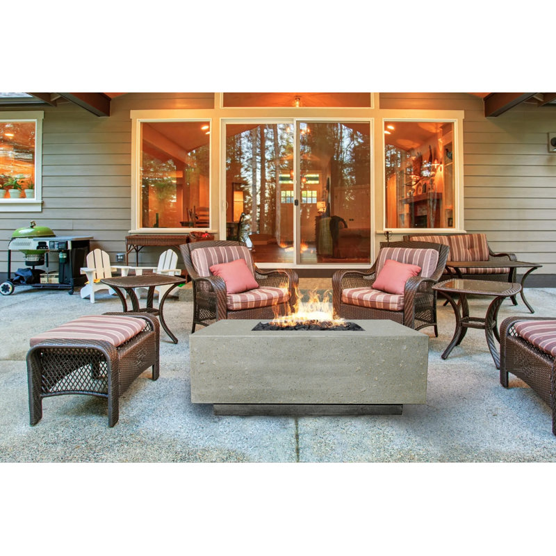 Fire Pit Square 36in X 36in Limestone Ng (lp Kit Included)
