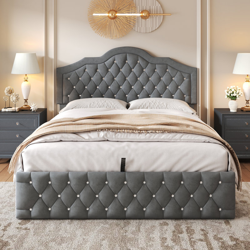Holloman Upholstered Ottoman Storage Bed