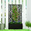 Jardinière avec panneau d'intimité, jardinière pour jardin