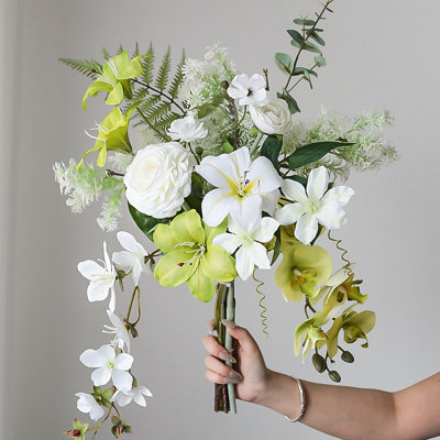 Fleurs simulées, fausses décorations florales, ornements floraux artistiques de bureau haut de gamme