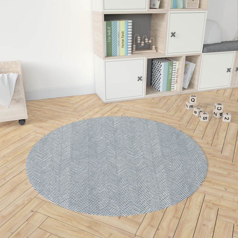 Tapis de jeu Chevron Groove, Bleu