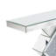 Mirrored Glass Console Table with Crushed Diamond Inlay