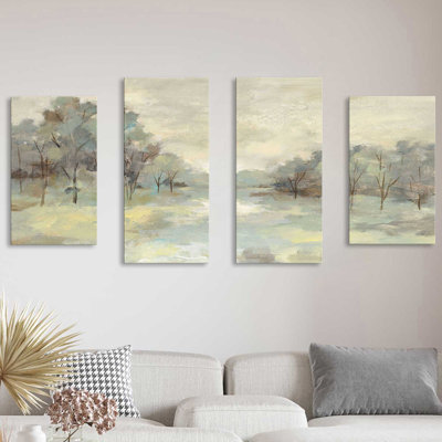 «Scenic Treescape», impression sur toile flottante 3 pièces