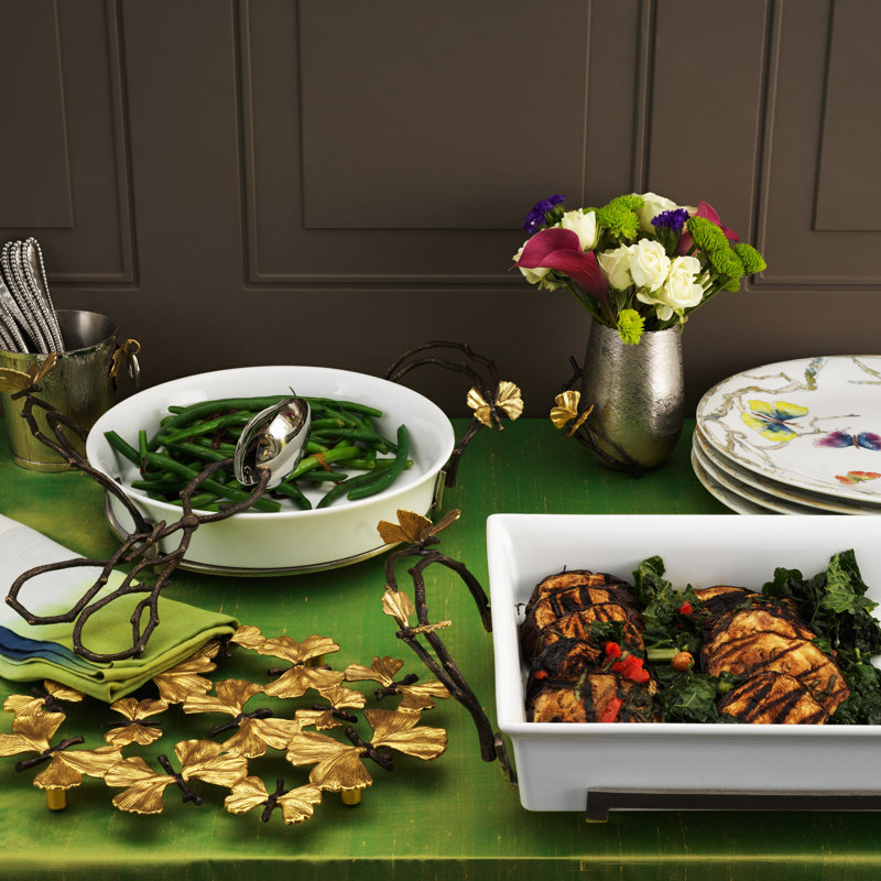 Butterfly Ginkgo Pie Dish