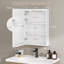 LED Bathroom Mirror Cabinet with Charging, Storage Cupboard with Built-in Rack &USB&Type-C