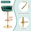 Tabouret de bar pivotant avec dossier Ginko-882844524-879315310