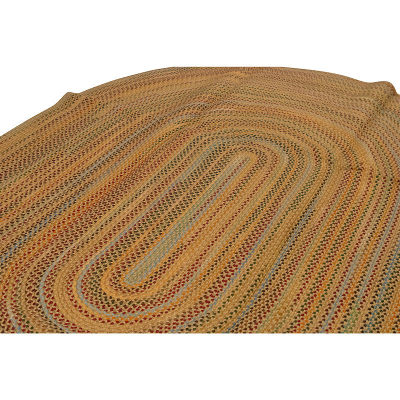 Hand Knotted Wool Area Rug in Tan