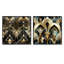 Conner - Ensemble de 2 collages carrés à formes abstraites-101851125-101851119