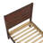 Hibir Farmhouse Set Of 2 Items For Bedroom, One Twin Bed And One Nightstand With 2 Drawers Wood Rustic Style-615290141-615290140