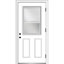 Internal Grilles Glass 80'' Paneled Steel Front Entry Doors