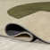 Tapis crème / vert Ameah Minimalist