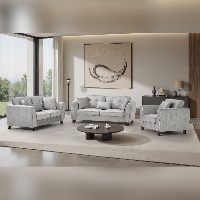Living Room Set, Grey