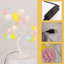 Lampe de table à DEL colorée artificielle Diy