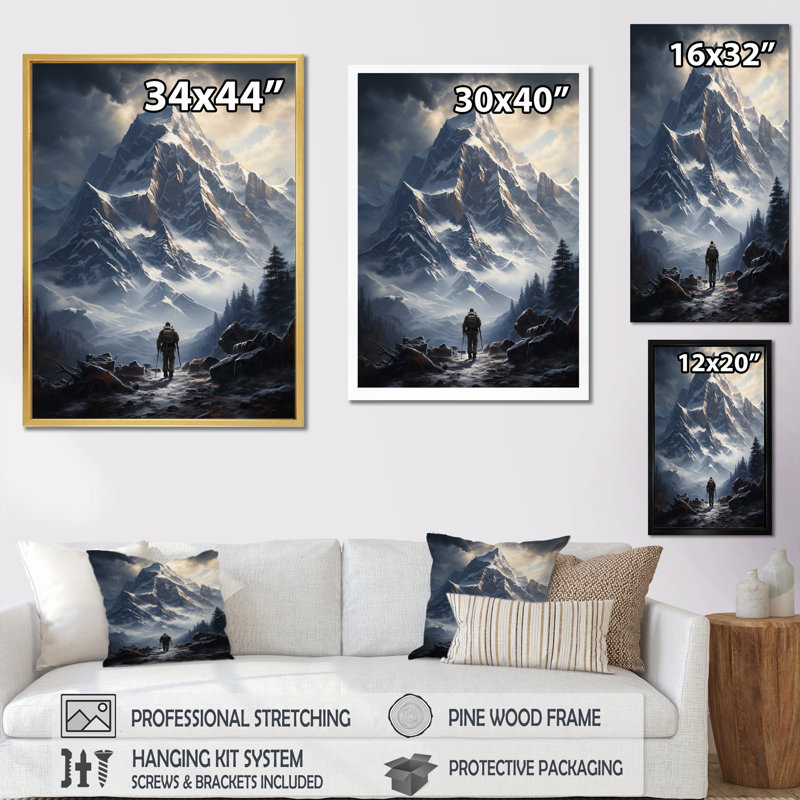 «Mountain Trails Harmony I» sur toile, Toile tendue, H 32 po x l 24 po x P 1 po
